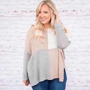Chic Soul Color Block Sweater